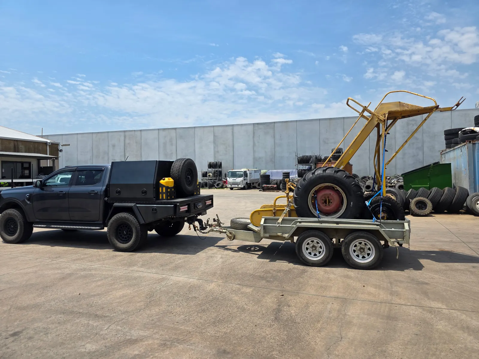 Ruband Tyres Derwent Park depot — truck tyre work 1